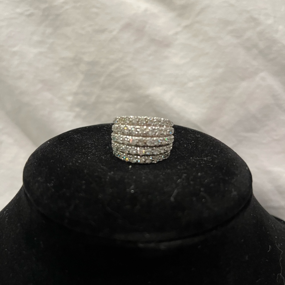 Fifth Avenue stacked crystal ring